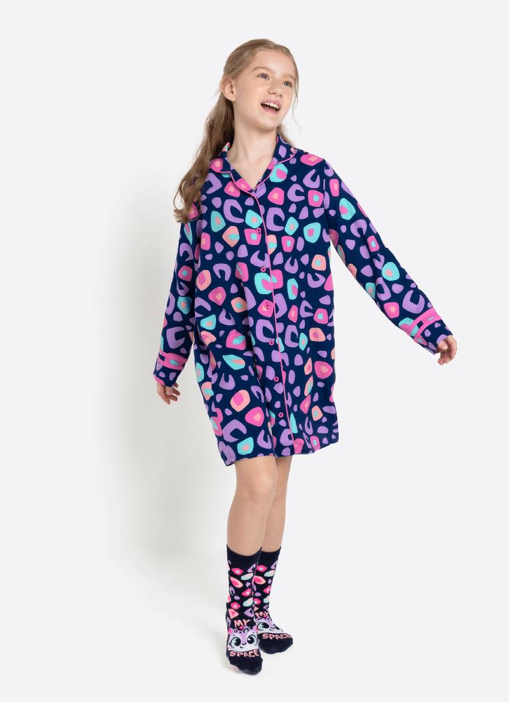 Camisola manga longa viscose menina teen onça