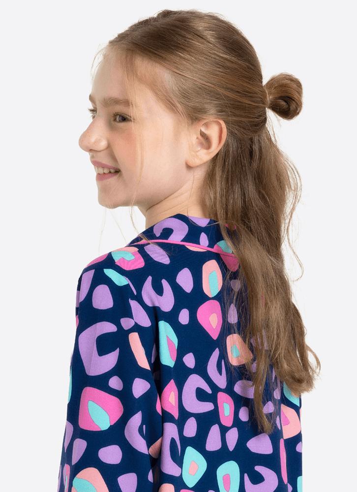 Camisola manga longa viscose menina teen onça