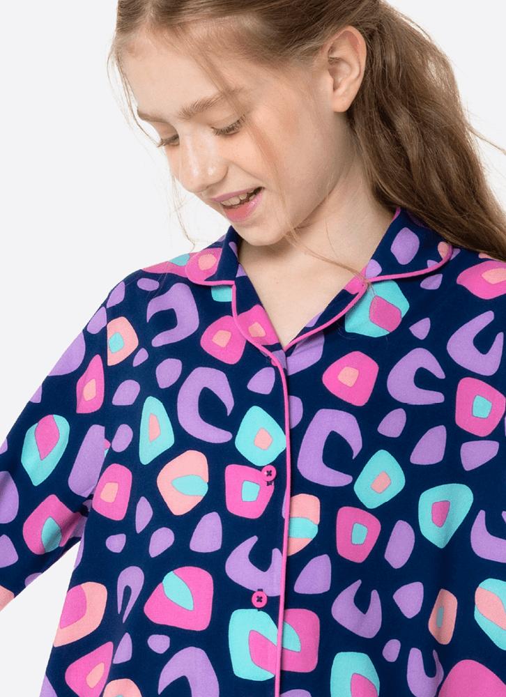 Camisola manga longa viscose menina teen onça