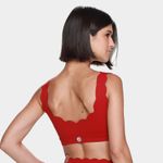 Top rowa heart v-cut feminino