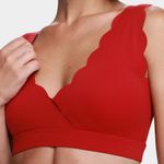 Top rowa heart v-cut feminino