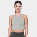 Top fila long life ribbed feminino