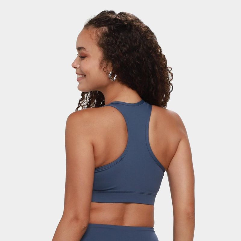 Top adidas treino suporte médio feminino