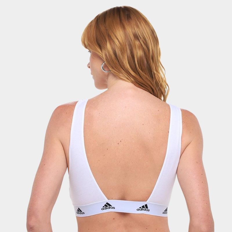 Top adidas decote cavado feminino