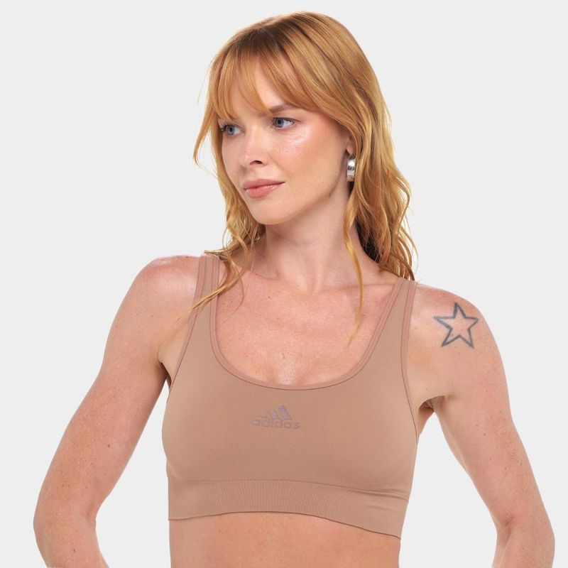 Top adidas bojo removível feminino