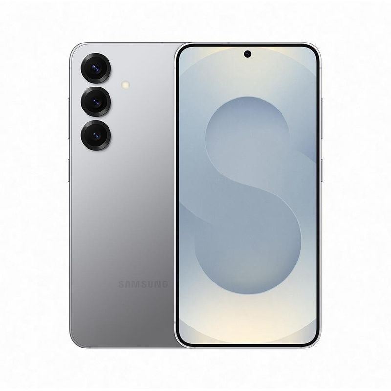 Smartphone samsung galaxy s25 5g prata 256gb, tela de 62", 12gb ram, ai inteligência artificial, ip68, processador snapdragon 8 elite e câmera tripla
