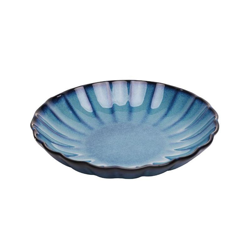Prato para risoto scallop 23cm cerâmica azul – wolff