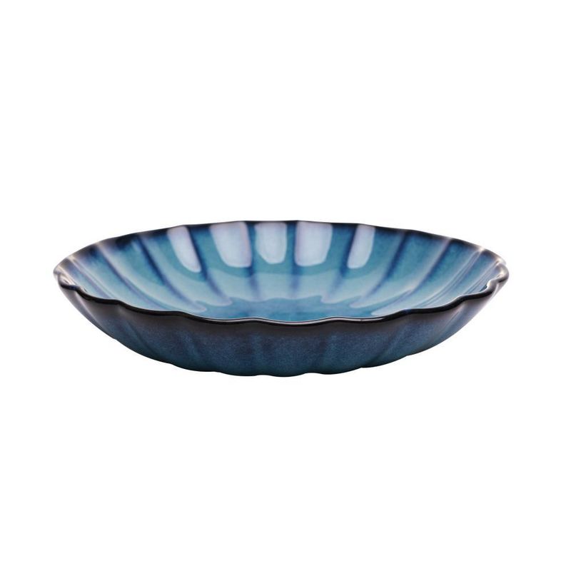 Prato para risoto scallop 23cm cerâmica azul – wolff