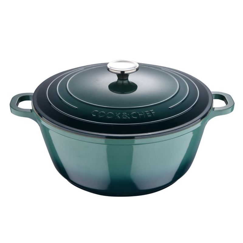Caçarola redonda excalibur 28cm revestimento cerâmico verde