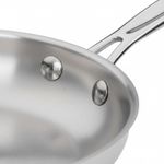 Frigideira chefs classic em inox de indução 24cm cuisinart