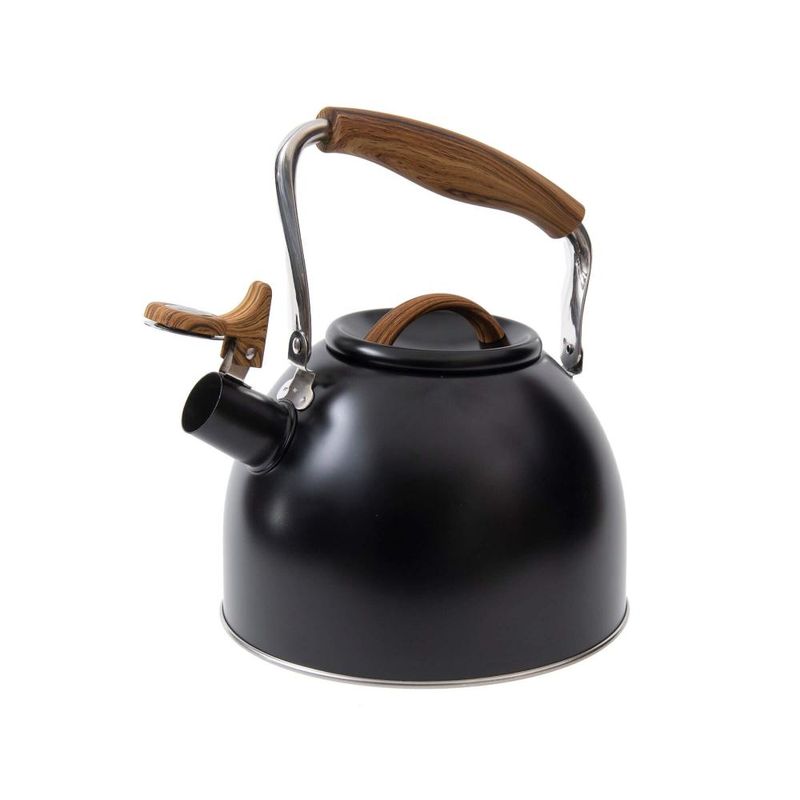Chaleira em aço inox 2,5l kenya preta