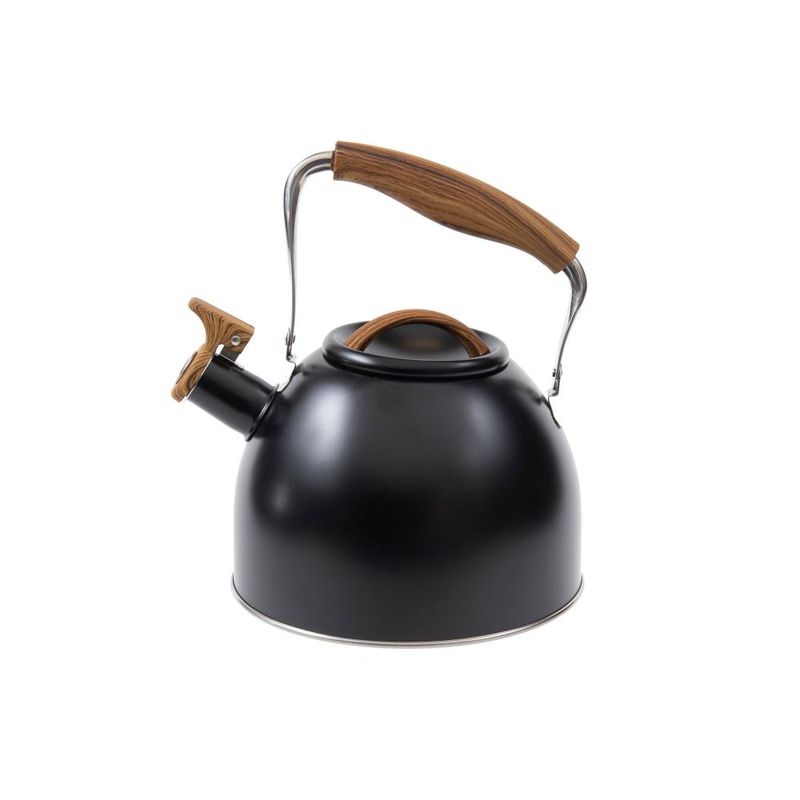 Chaleira em aço inox 2,5l kenya preta