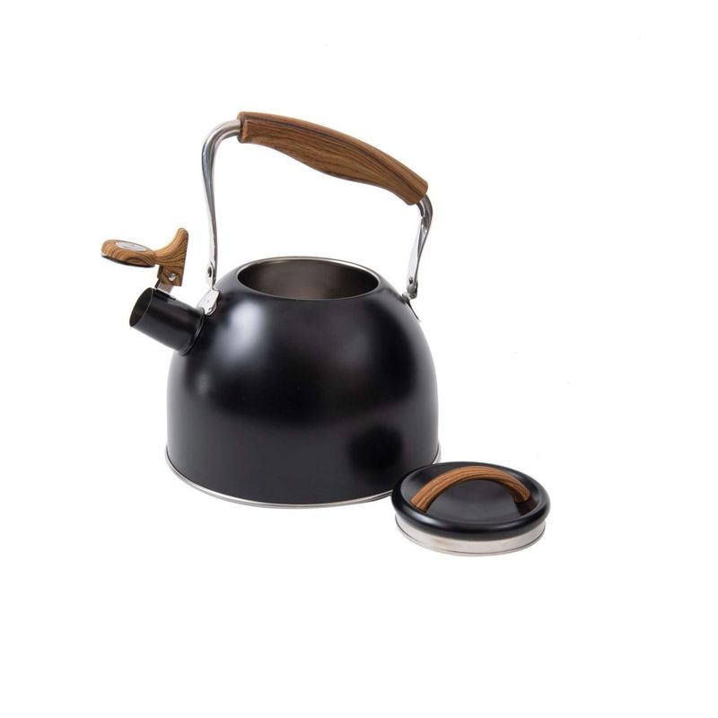Chaleira em aço inox 2,5l kenya preta