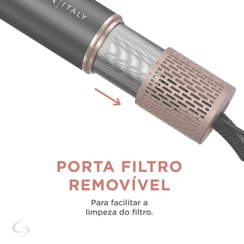 Secador de cabelo multistyler gama uniq flow 15 em 1 bivolt