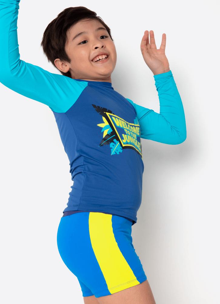 Camiseta manga longa menino teen tigre