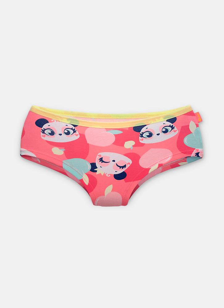Calcinha caleçon algodão menina teen panda romântico