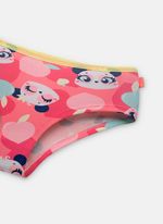 Calcinha caleçon algodão menina teen panda romântico