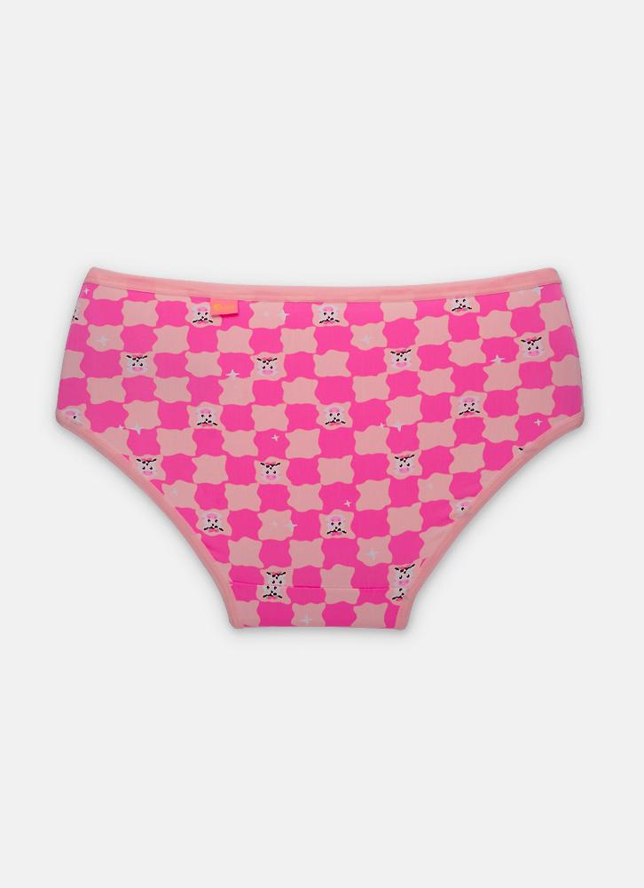 Calcinha boneca microfibra menina teen vaca summer