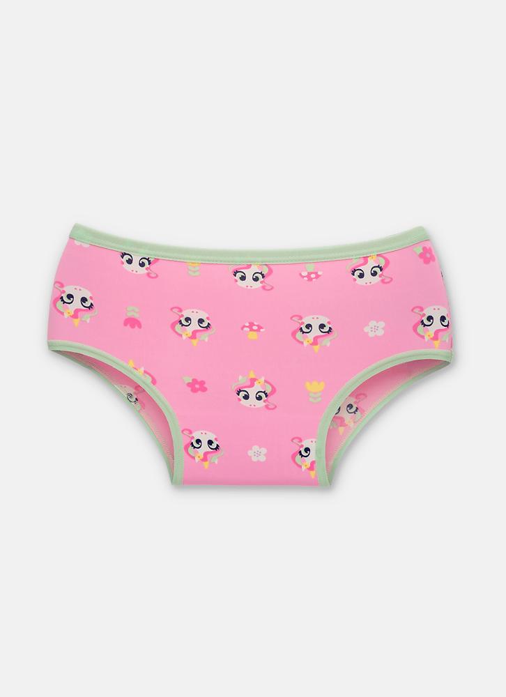 Calcinha boneca microfibra menina teen unicórnio encantado