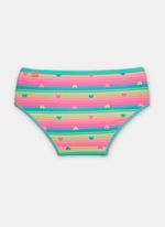 Calcinha boneca microfibra menina teen listras