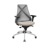 Cadeira de Escritorio Ergonomica Bix X+ Sincron Presidencial Assento em Tecido Base Giratoria