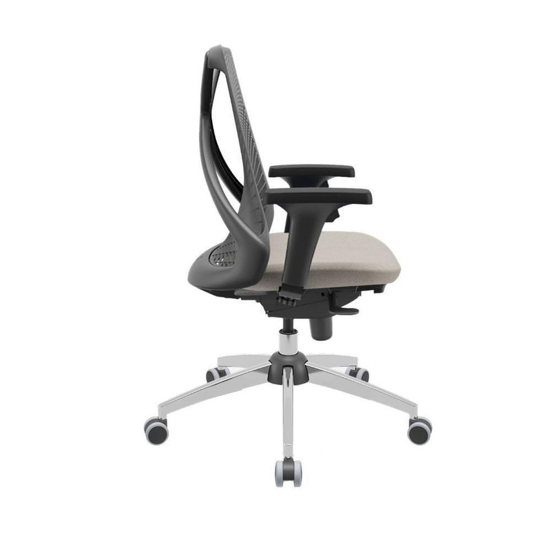 Cadeira de Escritorio Ergonomica Bix X+ Sincron Presidencial Assento em Tecido Base Giratoria