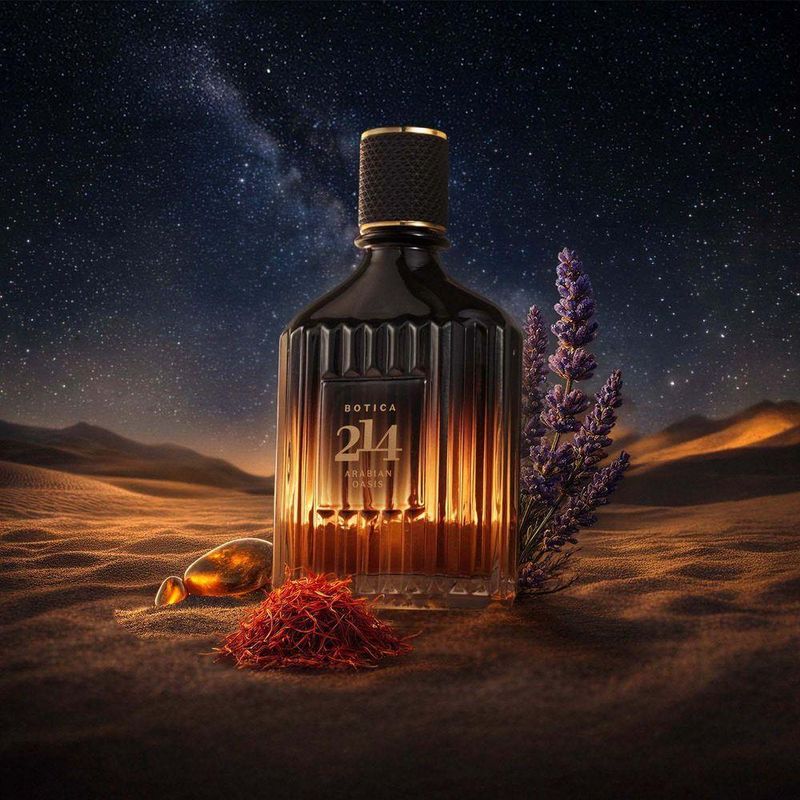 Eau de Parfum Arabian Oasis Masculino Fougère Ambarado 90ML o Boticário