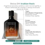 Eau de Parfum Arabian Oasis Masculino Fougère Ambarado 90ML o Boticário