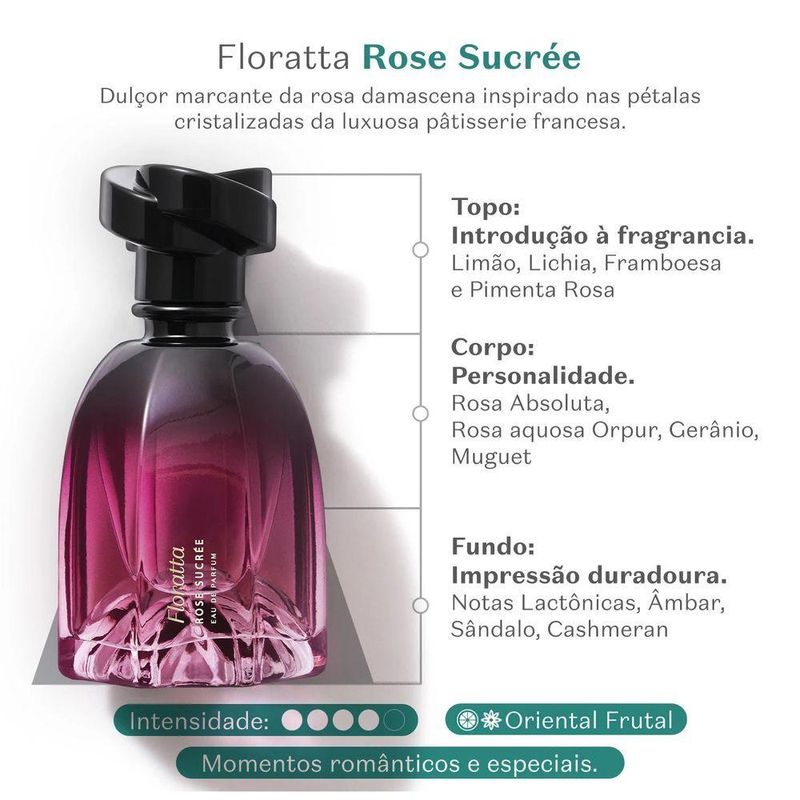 Floratta Rose Sucrée Eau De Parfum 75ml | O Boticário