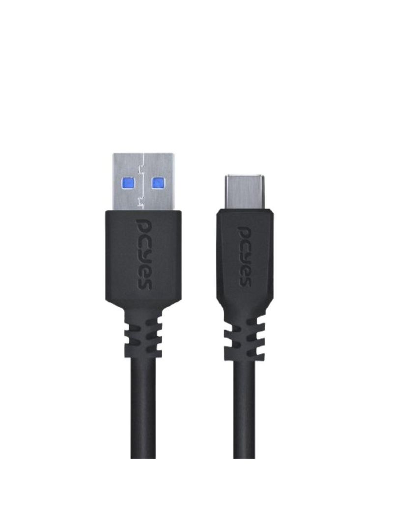 Cabo Para Celular Smartphone Usb Tipo C Para Usb A 30 1 Metro Preto - P3uacp-1