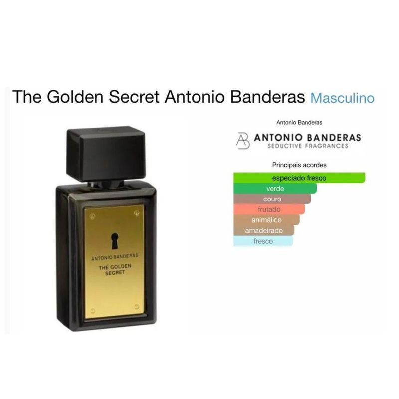Antonio Banderas The Golden Secret | Perfume Masculino 100ml
