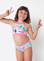 Biquíni menina unicórnio aloha
