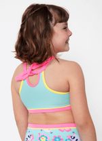 Biquíni menina unicórnio aloha