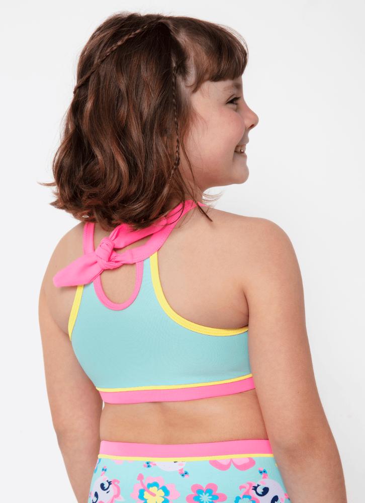 Biquíni menina unicórnio aloha