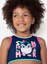 Biquíni menina pinguim