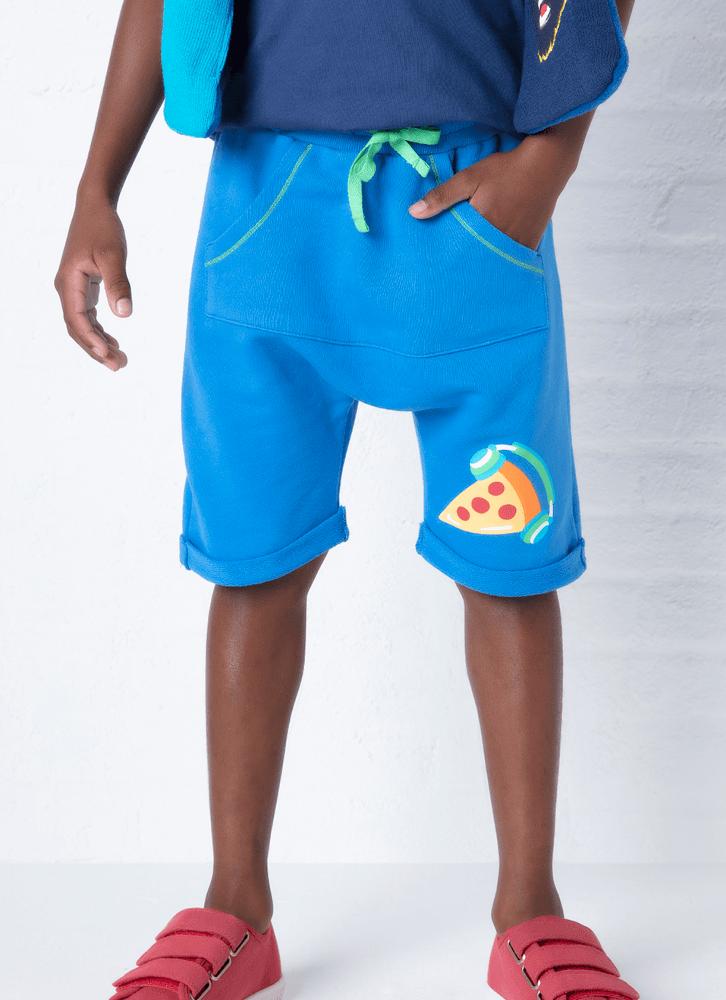 Bermuda moletom menino junk food