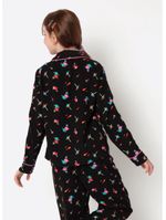 Pijama manga longa viscose menina teen space food