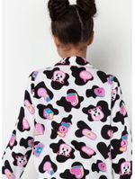 Pijama manga longa viscose menina teen vaca patches