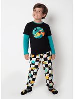 Pijama manga longa viscolycra menino space food