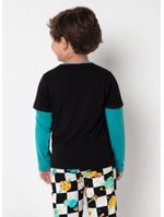 Pijama manga longa viscolycra menino space food
