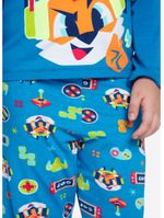 Pijama manga longa viscolycra menino raposa gamer