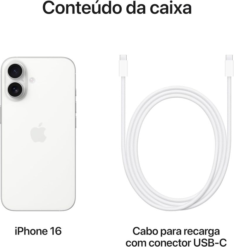 Apple Iphone 16 Plus 256GB Branco