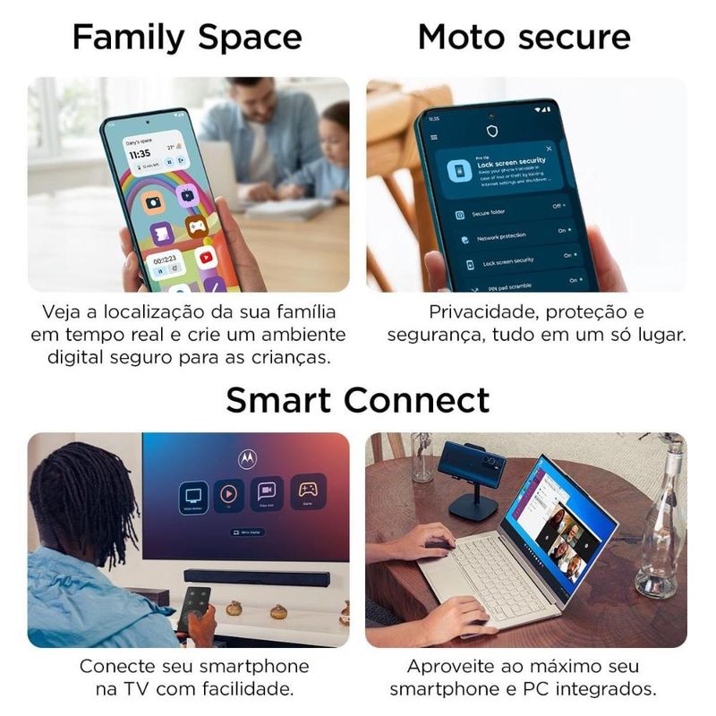 Smartphone motorola signature 68” 512gb 5g 165hz câmera tripla 50mp