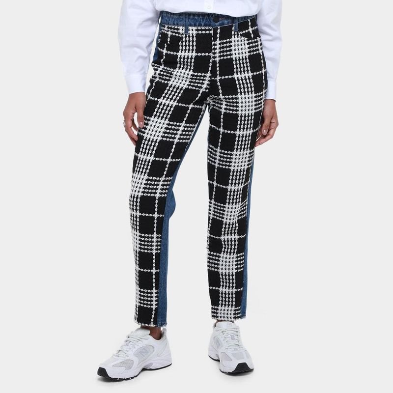 Calça colcci bruna com tweed feminina