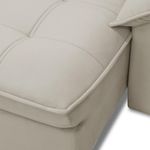 Sofá 3 Lugares Giotto F04 Retrátil Reclinável 210CM Veludo Bege Lyam Decor