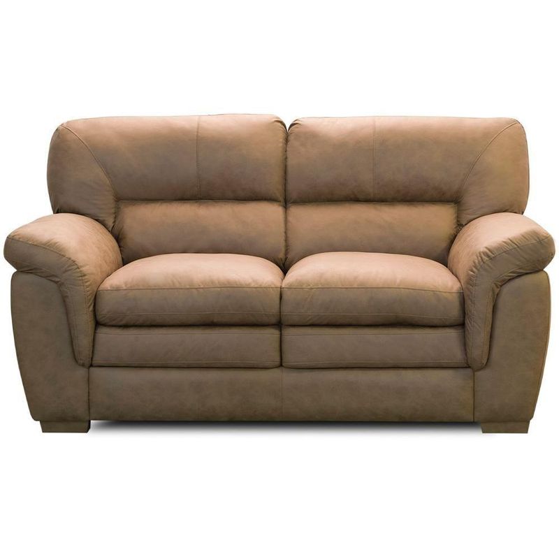 Jogo de Sofá 2 e 3 Lugares com Poltrona Boston F04 Marrom Nobuck Suede Lyam Decor