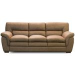 Jogo de Sofá 2 e 3 Lugares com Poltrona Boston F04 Marrom Nobuck Suede Lyam Decor