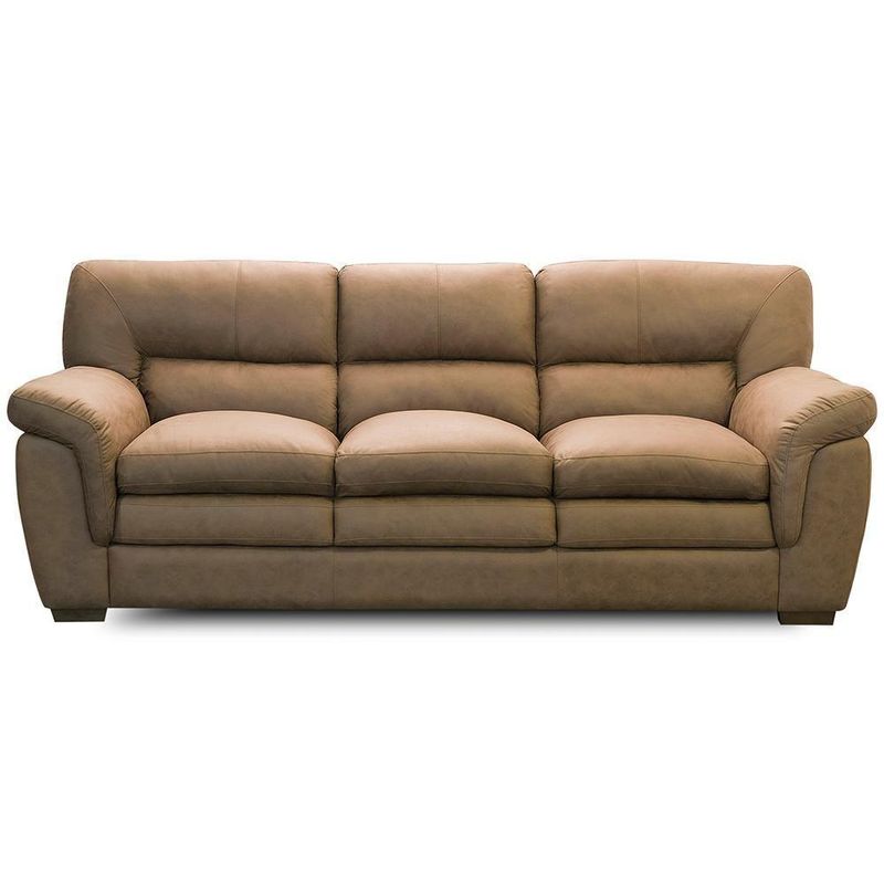 Jogo de Sofá 2 e 3 Lugares com Poltrona Boston F04 Marrom Nobuck Suede Lyam Decor