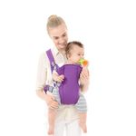 Canguru para Bebe Ergonomico 3 Posicoes Suporte Seguro Design Ajustavel Leve Portatil Roxo