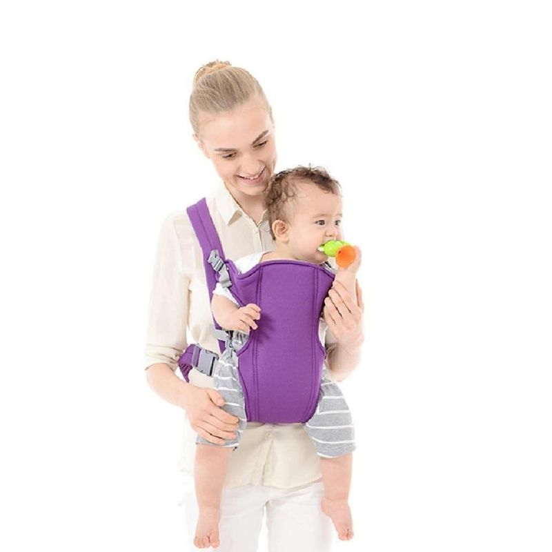 Canguru para Bebe Ergonomico 3 Posicoes Suporte Seguro Design Ajustavel Leve Portatil Roxo